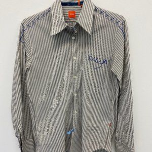 Hugo Boss Handmade distressed dress shirt